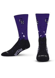 Colorado Rockies Spray Zone Mens Crew Socks
