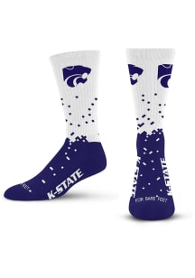 K-State Wildcats Spray Zone Mens Crew Socks