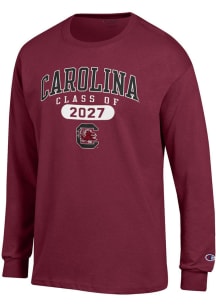 Champion South Carolina Gamecocks Garnet Class of 2027 Jersey Long Sleeve T Shirt