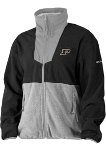 Columbia Purdue Boilermakers Womens Black Sequoia Light Weight Jacket