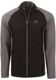 Cutter and Buck Purdue Boilermakers Mens Black Adapt Eco Big and Tall Light Weight Jacket