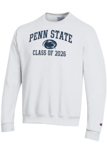 Champion Penn State Nittany Lions Mens White Font Class of 2026 Powerblend Long Sleeve Crew Sweats..