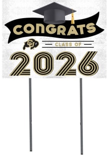 Colorado Buffaloes KH Sports Fan Class of 2026 Yard Sign - Black