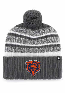 47 Chicago Bears Charcoal Tavern Cuff Pom Mens Knit Hat
