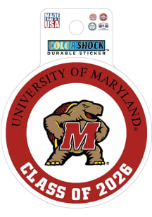 Maryland Terrapins Class of 2026 Durable Stickers - Red