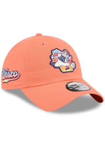 New Era Milwaukee Brewers Orange Side Patch City Connect Casual Classic Womens Adjustable Hat