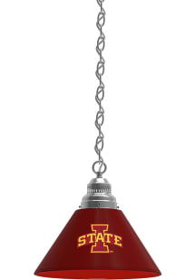 Iowa State Cyclones Single Silver Billiard Lamp
