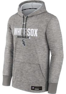 Chicago White Sox Mens NAVY Colorblock Long Sleeve Fashion Hood