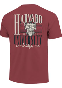 Harvard Crimson Maroon Vintage Arch Short Sleeve T Shirt