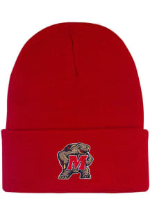 LogoFit Maryland Terrapins Red Jr Northpole Cuffed Youth Knit Hat