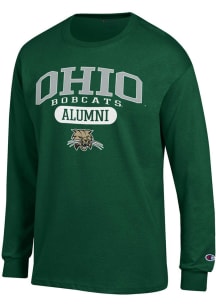 Champion Ohio Bobcats Green Pill Box Alumni Jersey Long Sleeve T Shirt