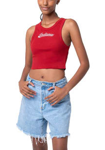 Indiana Hoosiers Womens Crimson Tailgate Tank Top