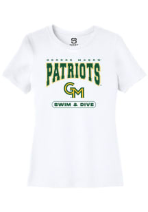 Summit Sportswear George Mason University Womens White Swim & Dive Short Sleeve T-Shirt