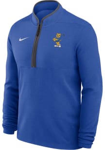 Nike Pitt Panthers Mens Blue Golf Roc Victory Long Sleeve Qtr Zip Pullover