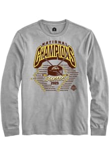 Rally  Western Michigan Broncos Grey Rally NIL 2025 National Champions Full Roster Long Sleeve Pla..