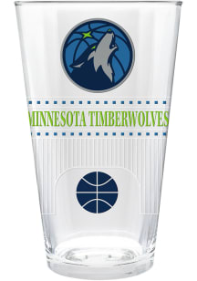Minnesota Timberwolves Stadium 3D Embossed Pint Glass - White