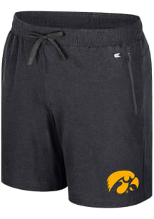 Colosseum Iowa Hawkeyes Mens Black Leto Shorts