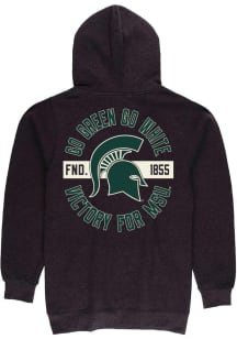 Summit Sportswear Michigan State Spartans Mens Grey Front Back Long Sleeve Full Zip Jacket