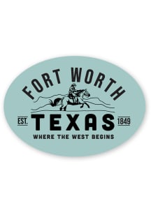 Dallas Ft Worth Arch Fort Worth Stickers - Blue
