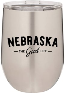 Nebraska Good Life Stainless Steel Stemless - Silver