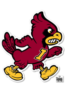 Iowa State Cyclones 3.5" Vintage Walking Cy Rugged Stickers - Cardinal Red