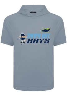 Levelwear Tampa Bay Rays Grey Phase 8-Bit Baseball Short Sleeve Hoods