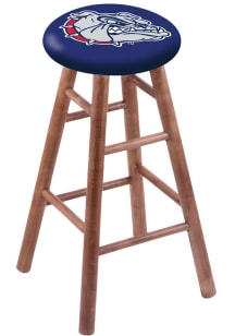 Gonzaga Bulldogs Round Cushion Maple Pub Stool - Brown