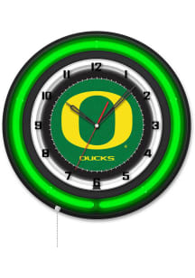Oregon Ducks Chrome 19in Neon Wall Clock