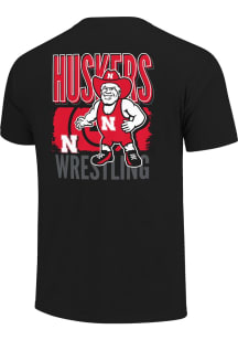 Nebraska Cornhuskers Black Wrestling Poster Short Sleeve T Shirt
