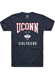 Summit Sportswear UConn Huskies Navy Blue Girlfriend Short Sleeve T Shirt