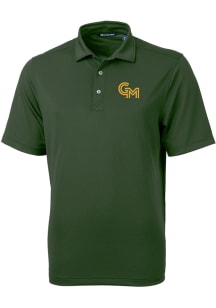 Cutter and Buck George Mason University Mens Green Virtue Eco Pique Polo Short Sleeve Polo