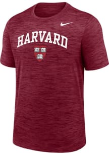 Nike Harvard Crimson Crimson Velocity Tee Short Sleeve T Shirt