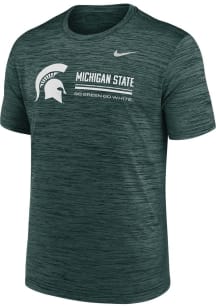 Nike Michigan State Spartans Green DriFit Velocity Short Sleeve T Shirt