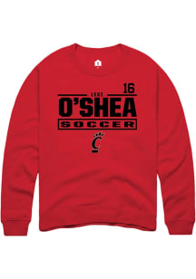 Lexi O’Shea Cincinnati Bearcats Mens Red NIL Stacked Box Player Crew