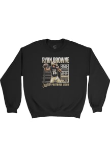Ryan Browne Purdue Boilermakers Mens Black Big Ten Media Days Custom Player Crew