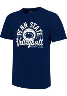 Penn State Nittany Lions Girls Navy Blue Volleyball Net Short Sleeve Tee