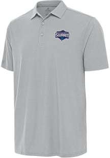 Antigua Greensboro Swarm Mens Graphite Era Short Sleeve Polo