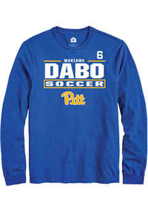 Mariama Dabo Pitt Panthers Blue NIL Stacked Box Long Sleeve Player T Shirt