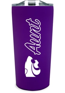 K-State Wildcats 18oz Aunt Soft Touch Stainless Steel Tumbler - Purple