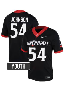 Thomas Johnson Cincinnati Bearcats Youth Black Nike NIL Name And Number Football Jersey