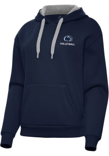 Antigua Penn State Nittany Lions Womens Navy Blue Volleyball Victory Hooded Sweatshirt