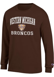 Champion Western Michigan Broncos Brown MAC Arch Jersey Long Sleeve T Shirt