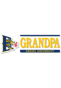 Drexel Dragons 6x2 Grandpa Auto Decal - Navy Blue