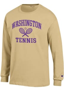 Champion Washington Huskies Gold Tennis Icon Jersey Long Sleeve T Shirt