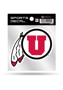 Utah Utes 4x4 Auto Decal - Red