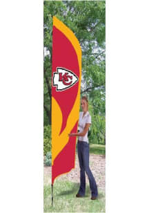 Kansas City Chiefs 8.5x2x5 Red, Yellow Tall Team Flag