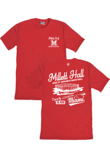 Where I’m From Miami RedHawks Red Basketball Millett Hall Short Sleeve Fashion T Shirt