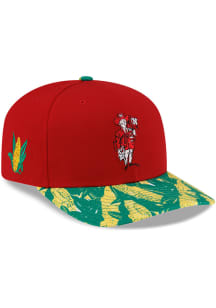 New Era Nebraska Cornhuskers Mascot Visor 9SEVENTY Stretch Snap Adjustable Hat - Red