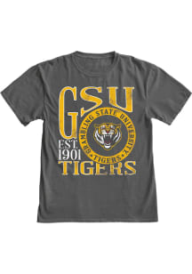 Blue 84 Grambling State Tigers Black Overdyed First Dibs Short Sleeve T Shirt