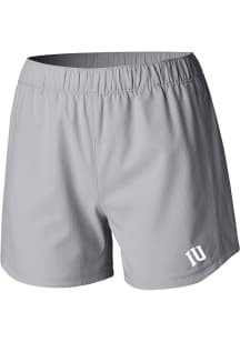 Columbia Indiana Hoosiers Womens Grey Heat Seal Tamiami Pull-On Shorts